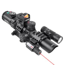 Sniper ST 1-4X28 AR Tactical Rifle Scope Combo Red/Green Illuminated