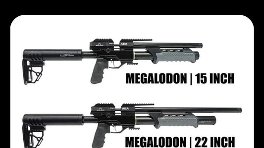 AEA Megalodon Pump Action Air Rifle 22" inches barrel .510 & .58